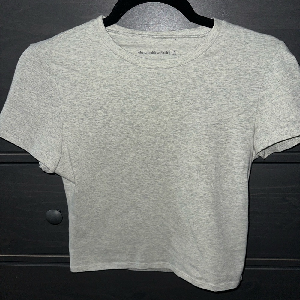 Abercrombie & Fitch Gray Women's Baby Tshirt